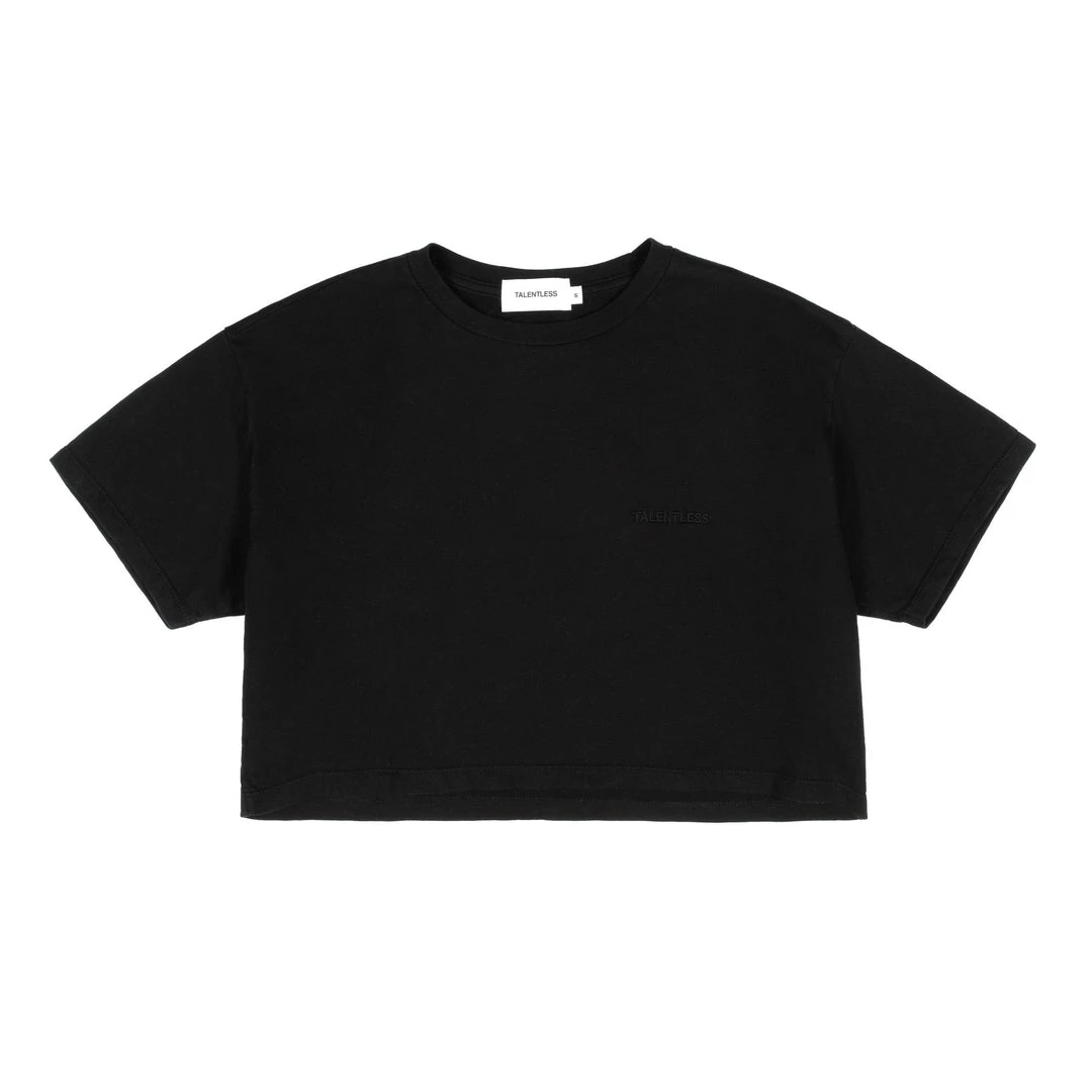 MASSIVE WOMENS FRENCH TERRY CROPPED TEE 3 MASSIVE WOMENS FRENCH TERRY CROPPED TEE