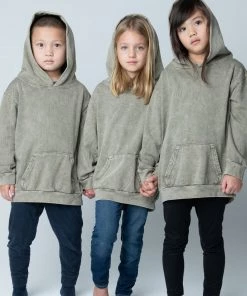 TALENTLESS KIDS HOODIE - GRANITE WASH