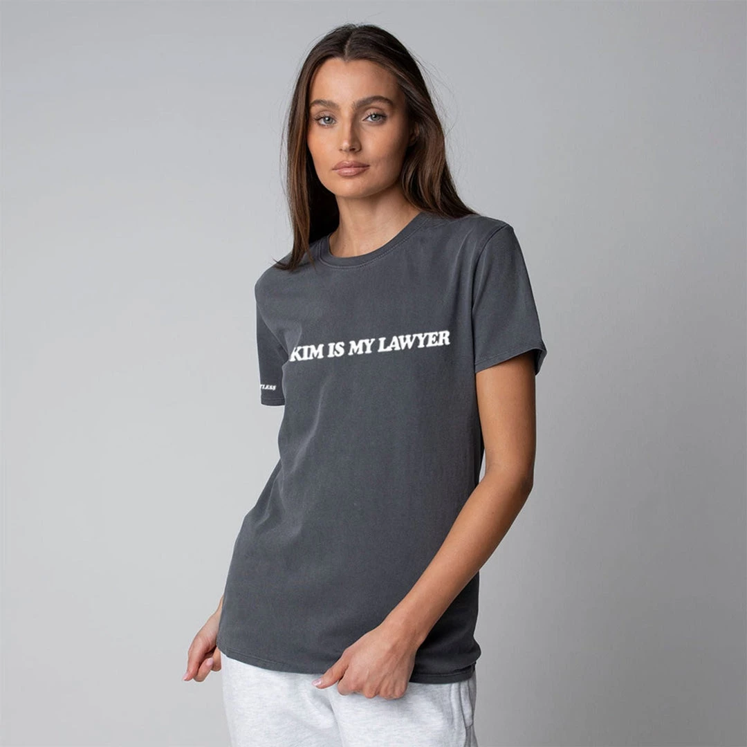MASSIVE WOMEN'S BOYFRIEND TEE - KIM IS MY LAWYER 13 MASSIVE WOMEN'S BOYFRIEND TEE - KIM IS MY LAWYER
