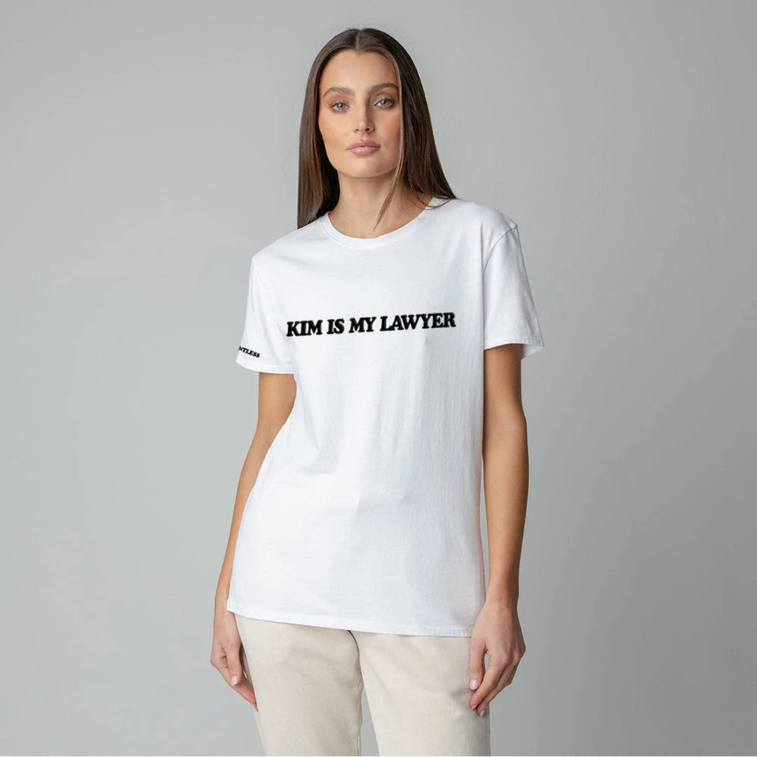 MASSIVE WOMEN'S BOYFRIEND TEE - KIM IS MY LAWYER 4 MASSIVE WOMEN'S BOYFRIEND TEE - KIM IS MY LAWYER