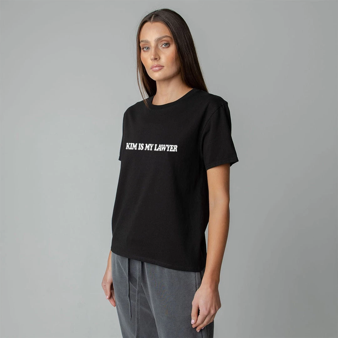 MASSIVE WOMEN'S BOYFRIEND TEE - KIM IS MY LAWYER 8 MASSIVE WOMEN'S BOYFRIEND TEE - KIM IS MY LAWYER
