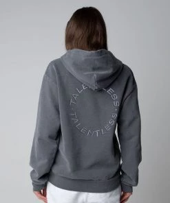 TALENTLESS MENS HOODIE - CIRCLE LOGO EMBROIDERED