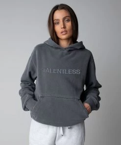 TALENTLESS MENS HOODIE - CIRCLE LOGO EMBROIDERED 36 TALENTLESS MENS HOODIE - CIRCLE LOGO EMBROIDERED