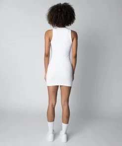 MASSIVE RIB HIGH-NECK CONTOUR DRESS