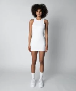 MASSIVE RIB HIGH-NECK CONTOUR DRESS