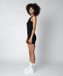 MASSIVE RIB HIGH-NECK CONTOUR DRESS