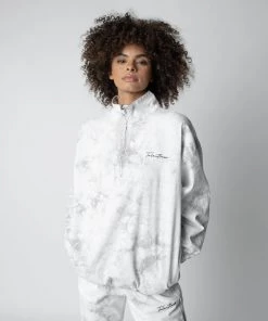 MASSIVE UNISEX TWILL HALF ZIP - STORM