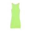 MASSIVE RIB HIGH-NECK CONTOUR DRESS - NEON