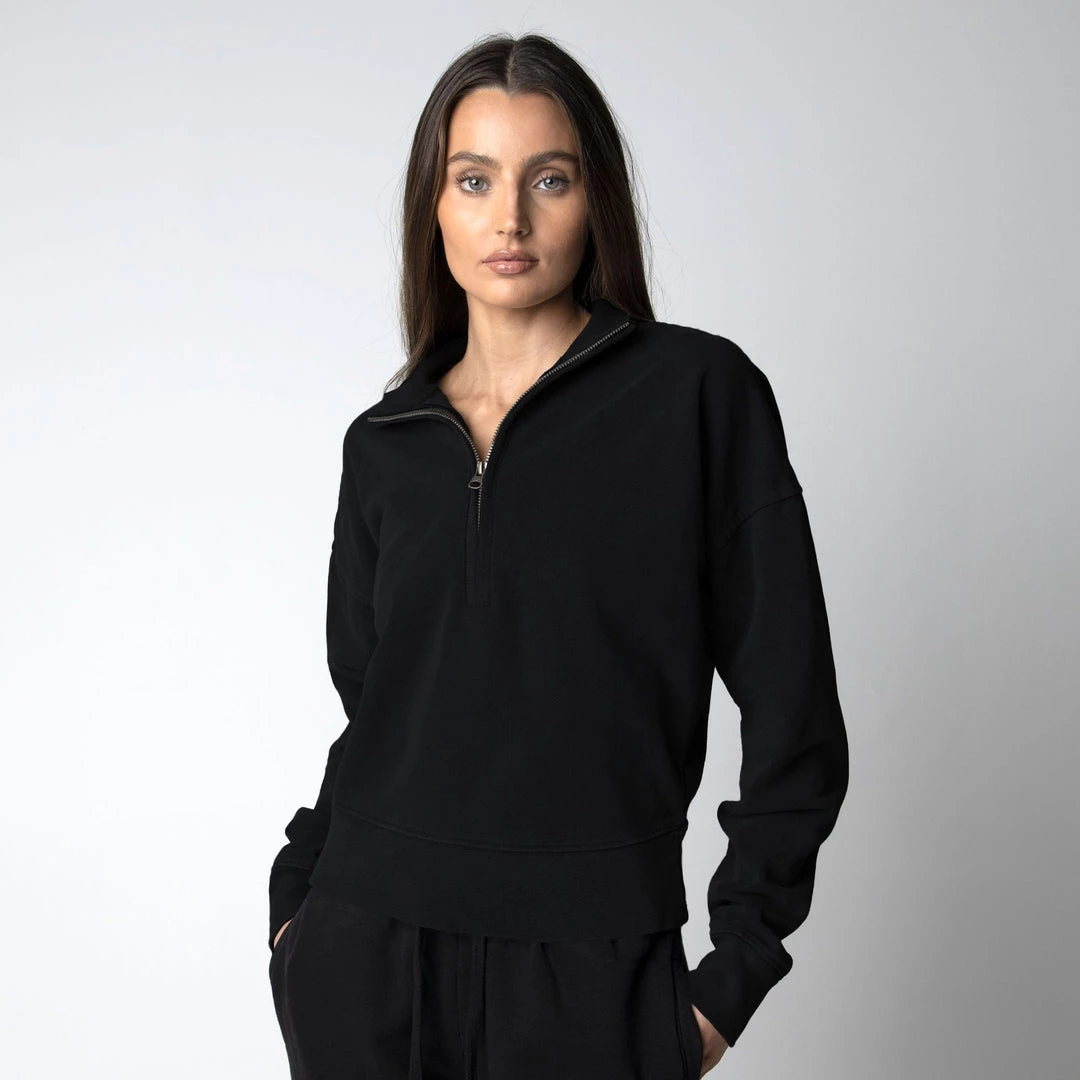 MASSIVE WOMENS 3/4 ZIP PULLOVER 11 MASSIVE WOMENS 3/4 ZIP PULLOVER