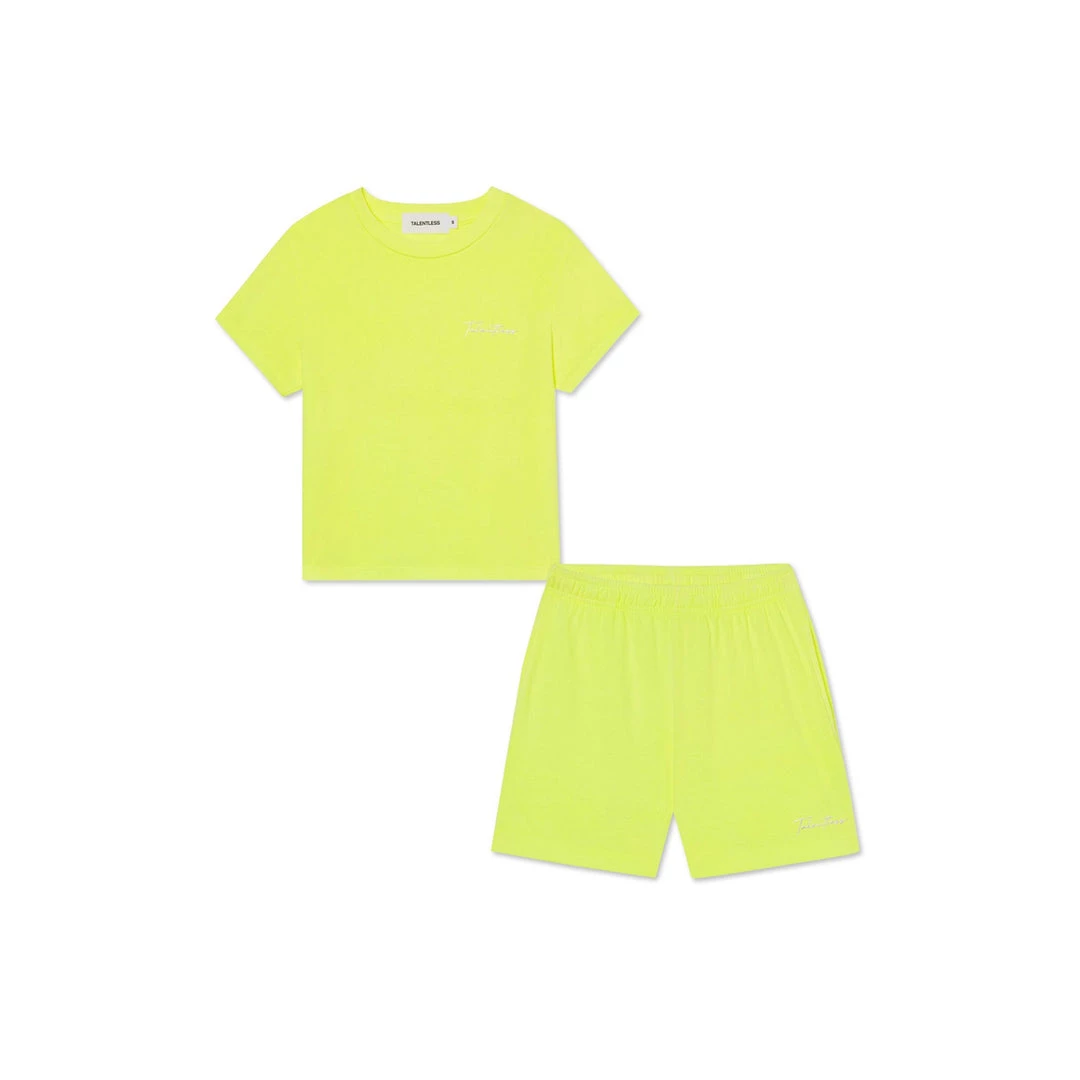 MASSIVE Bundles WOMENS BABY TEE + JERSEY SHORTS - NEON - BUNDLE 3 MASSIVE Bundles WOMENS BABY TEE + JERSEY SHORTS - NEON - BUNDLE