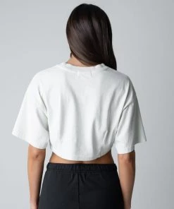 MASSIVE WOMENS CROP DARTED TEE