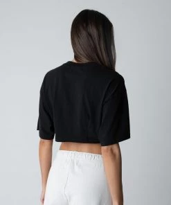 MASSIVE WOMENS CROP DARTED TEE