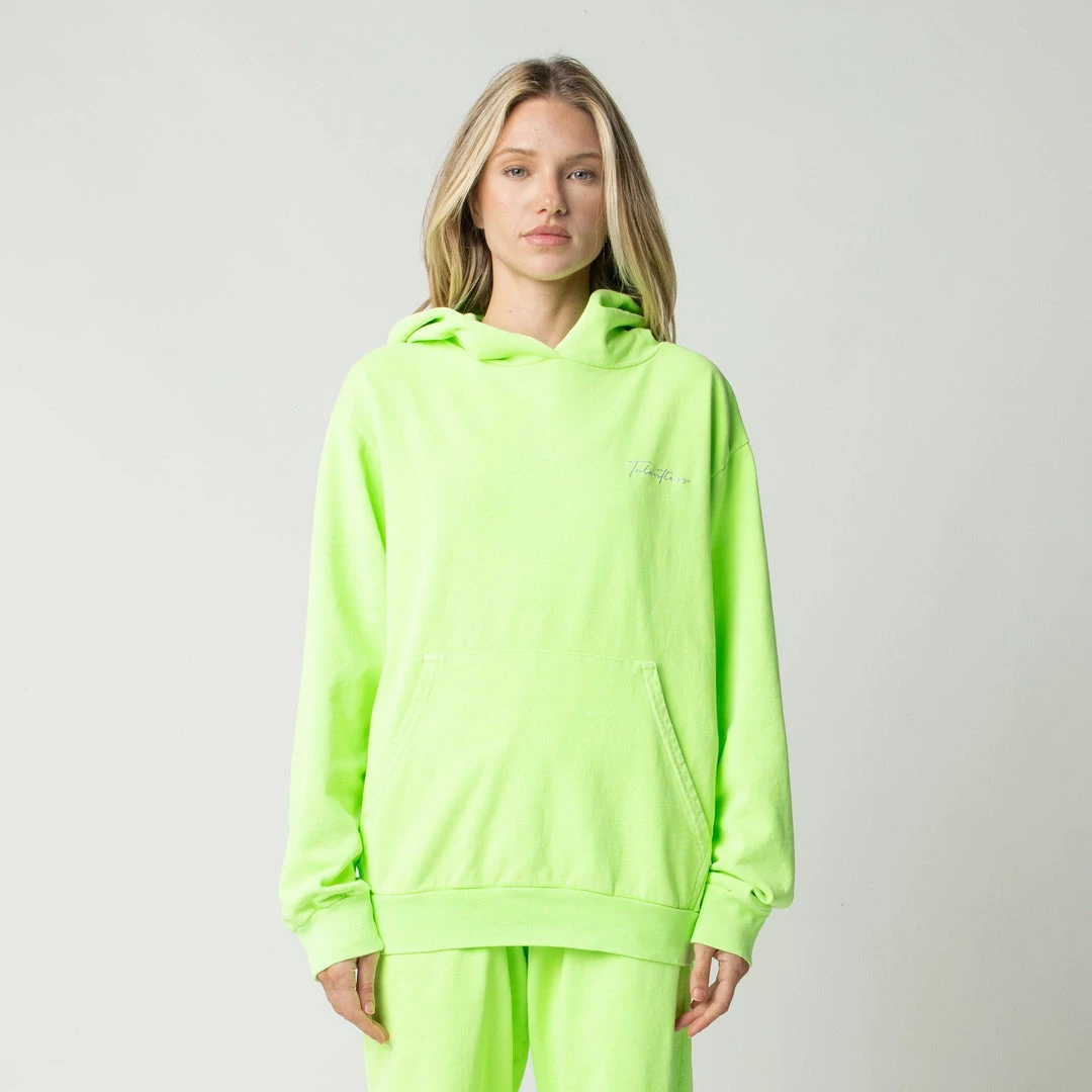 TALENTLESS WOMENS LIGHTWEIGHT HOODIE - NEON 14 TALENTLESS WOMENS LIGHTWEIGHT HOODIE - NEON