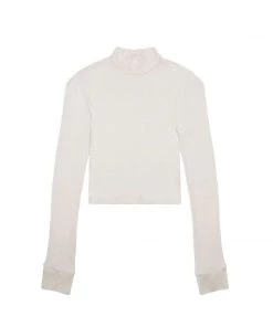 MASSIVE WOMENS LONG SLEEVE MOCKNECK CROP