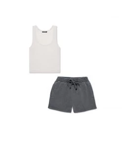 MASSIVE WOMENS MODAL CROPPED TANK + HEAVYWEIGHT CLASSIC SHORTS - BUNDLE Bundles