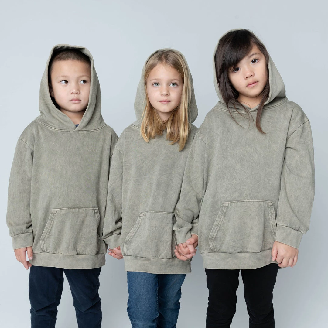 MASSIVE KIDS HOODIE - GRANITE WASH 7 MASSIVE KIDS HOODIE - GRANITE WASH