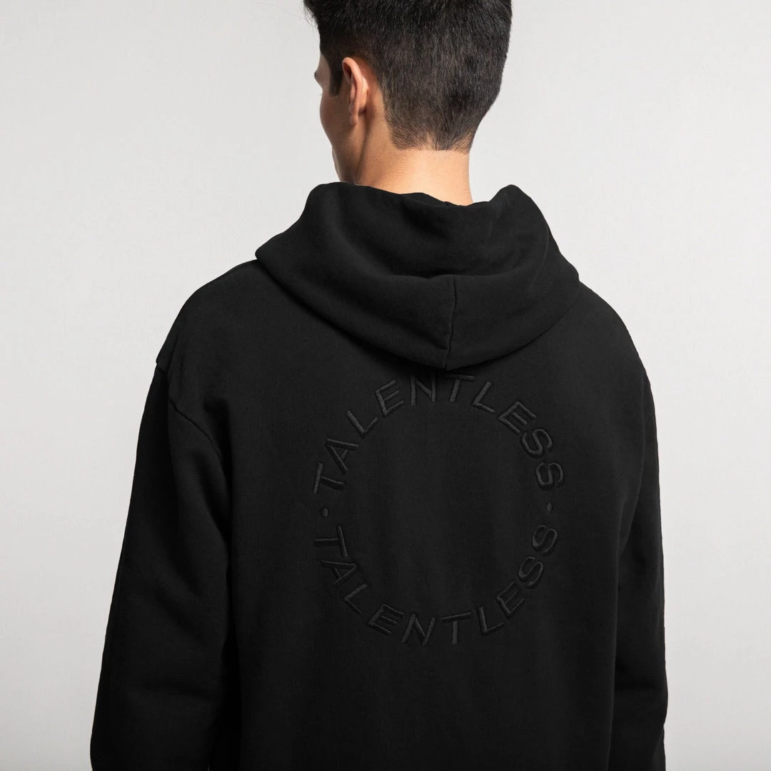 TALENTLESS MENS HOODIE - CIRCLE LOGO EMBROIDERED 28 TALENTLESS MENS HOODIE - CIRCLE LOGO EMBROIDERED