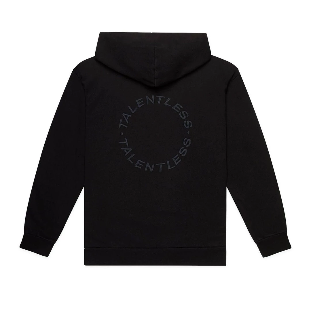 TALENTLESS MENS HOODIE - CIRCLE LOGO EMBROIDERED 24 TALENTLESS MENS HOODIE - CIRCLE LOGO EMBROIDERED
