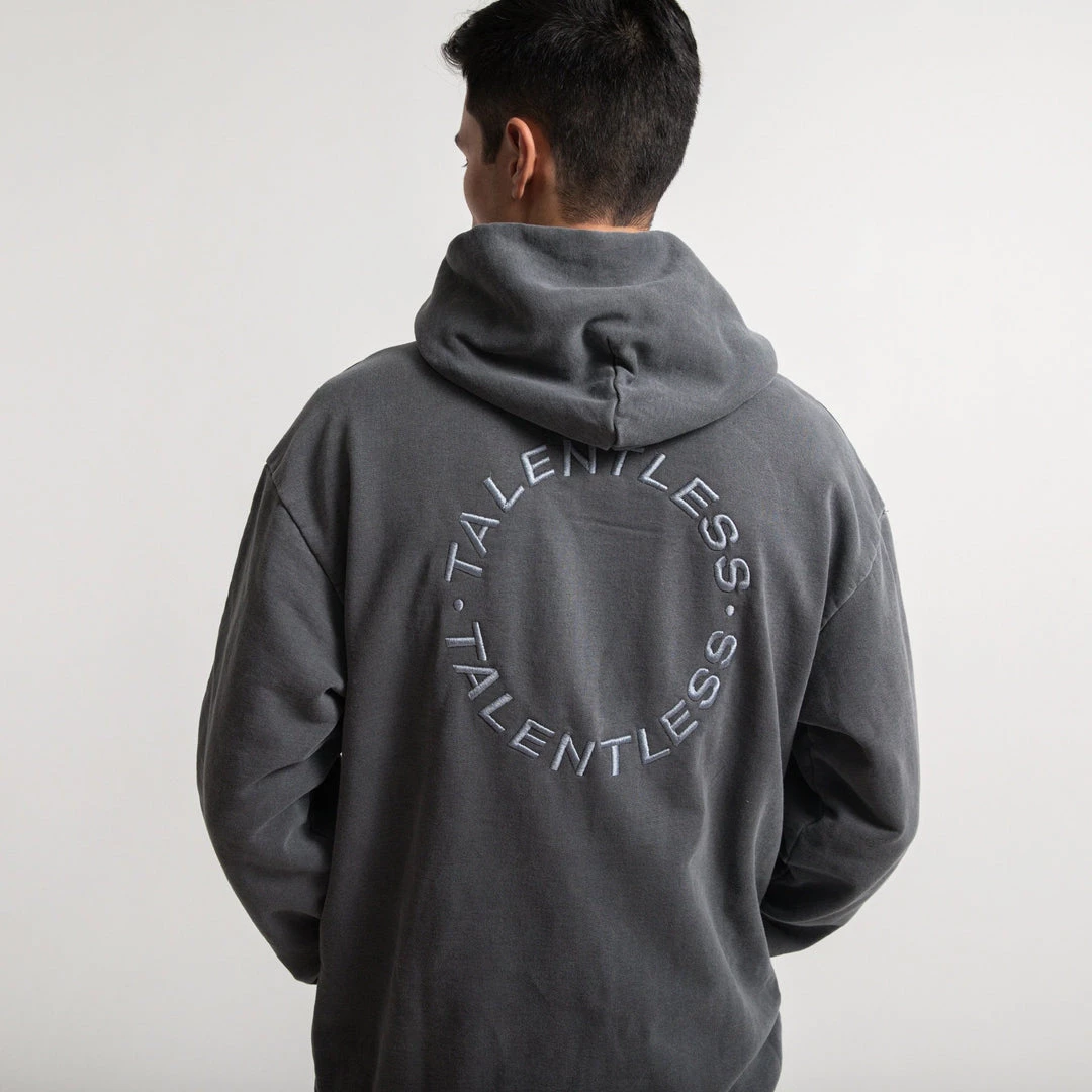 TALENTLESS MENS HOODIE - CIRCLE LOGO EMBROIDERED 5 TALENTLESS MENS HOODIE - CIRCLE LOGO EMBROIDERED