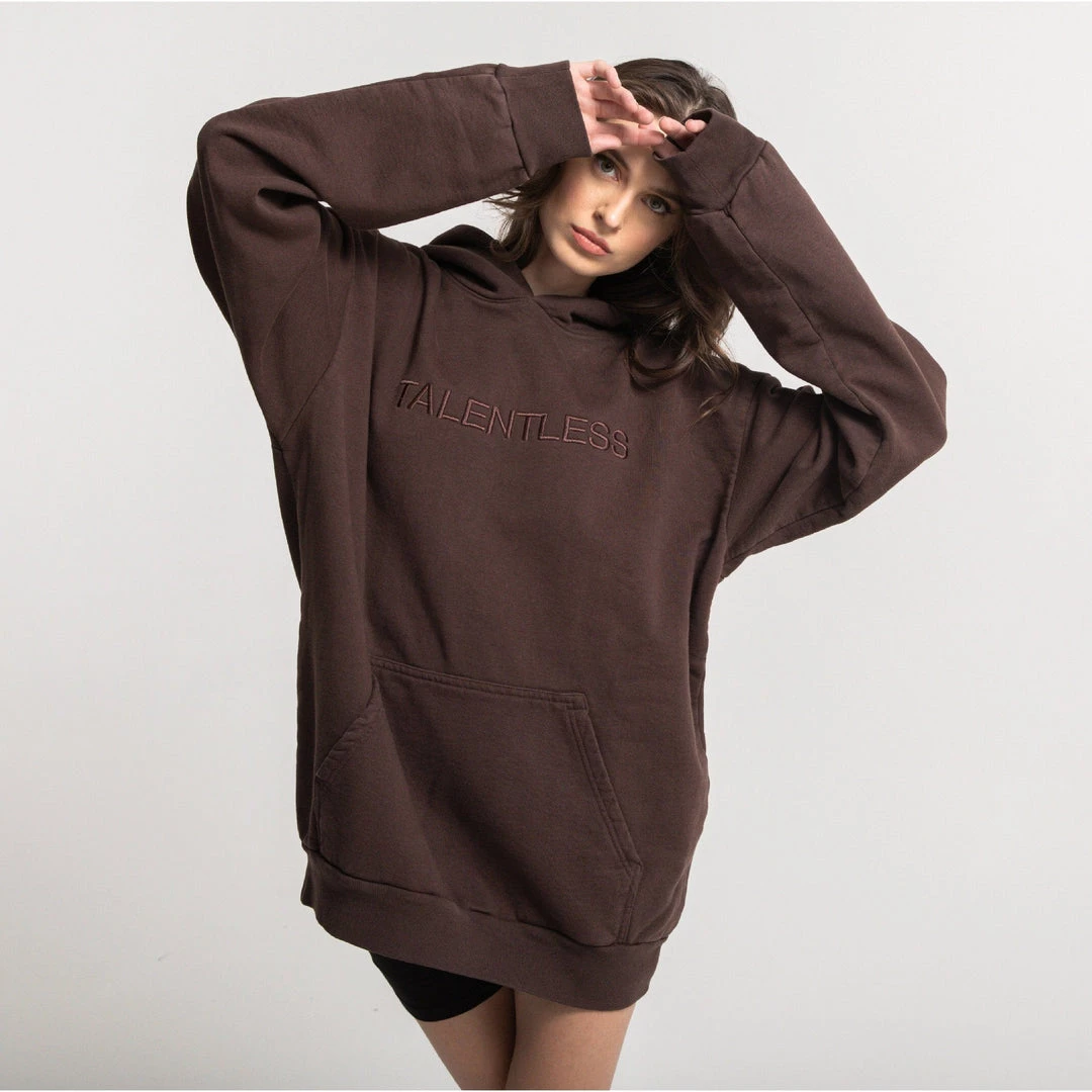 TALENTLESS MENS HOODIE - CIRCLE LOGO EMBROIDERED 21 TALENTLESS MENS HOODIE - CIRCLE LOGO EMBROIDERED