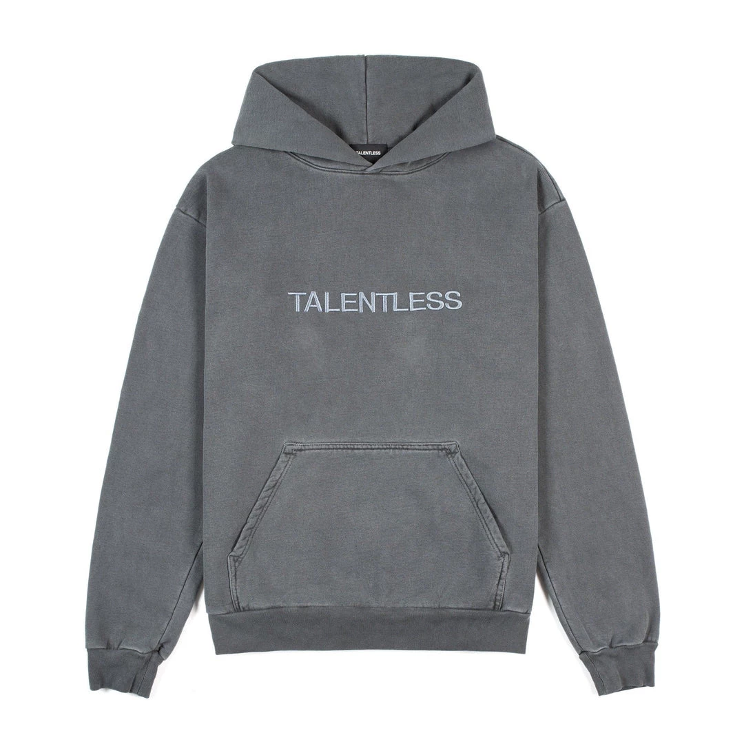 TALENTLESS MENS HOODIE - CIRCLE LOGO EMBROIDERED 3 TALENTLESS MENS HOODIE - CIRCLE LOGO EMBROIDERED