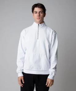 MASSIVE Hoodies MENS MOCK HALF-ZIP SWEATSHIRT