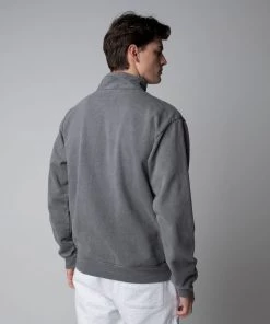 MASSIVE Hoodies MENS MOCK HALF-ZIP SWEATSHIRT