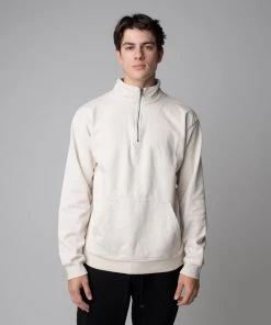 MASSIVE Hoodies MENS MOCK HALF-ZIP SWEATSHIRT