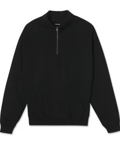 MASSIVE Hoodies MENS MOCK HALF-ZIP SWEATSHIRT