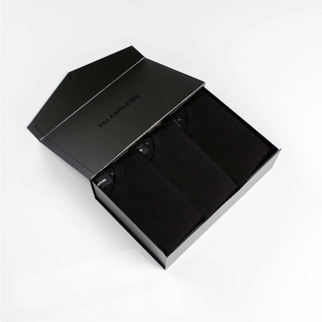 MASSIVE MENS PREMIUM TEE 3 PACK - PITCH BLACK 7 MASSIVE MENS PREMIUM TEE 3 PACK - PITCH BLACK