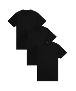 MASSIVE MENS PREMIUM TEE 3 PACK - PITCH BLACK