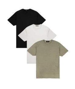 MASSIVE MENS PREMIUM TEE 3 PACK - SEASONAL DUSTY OLIVE Best Sellers