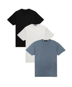 MASSIVE MENS PREMIUM TEE 3 PACK - SEASONAL SLATE BLUE