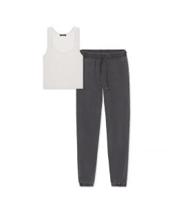 MASSIVE Bundles WOMENS MODAL CROP TANK + SWEATPANTS - BUNDLE