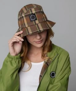 MASSIVE PLAID BUCKET HAT - MID CENTURY