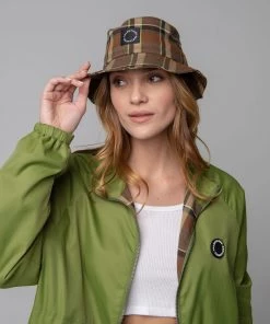 MASSIVE PLAID BUCKET HAT - MID CENTURY