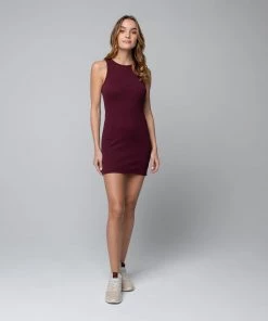 MASSIVE RIB HIGH-NECK CONTOUR DRESS - MID CENTURY Best Sellers