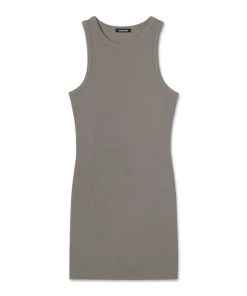 MASSIVE RIB HIGH-NECK CONTOUR DRESS - MID CENTURY Best Sellers