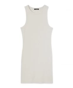 MASSIVE RIB HIGH-NECK CONTOUR DRESS