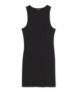 MASSIVE RIB HIGH-NECK CONTOUR DRESS