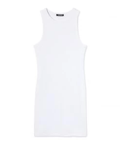 MASSIVE RIB HIGH-NECK CONTOUR DRESS