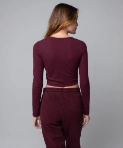 MASSIVE RIB SCOOP NECK LONG SLEEVE - MID CENTURY