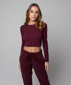 MASSIVE RIB SCOOP NECK LONG SLEEVE - MID CENTURY