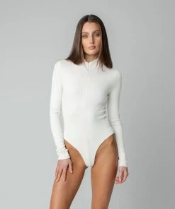 MASSIVE Best Sellers RIB ZIP FRONT BODYSUIT