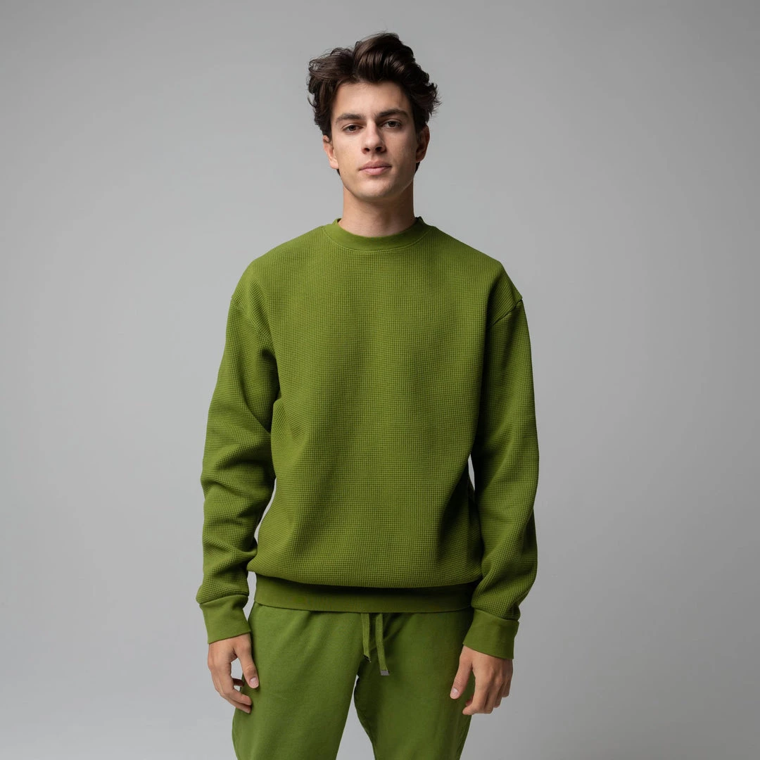 MASSIVE MENS THERMAL CREWNECK - MID CENTURY 4 MASSIVE MENS THERMAL CREWNECK - MID CENTURY