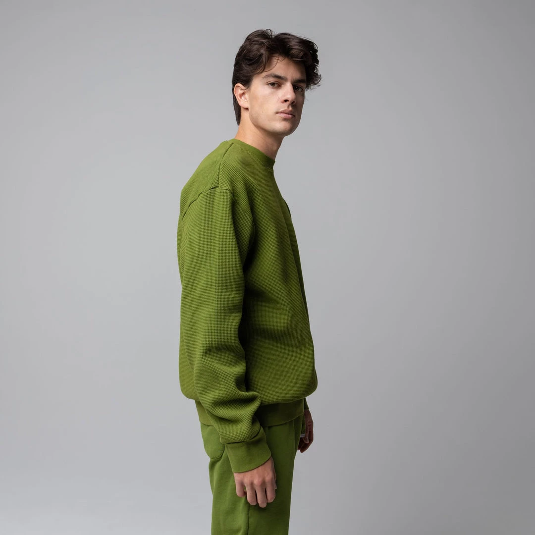 MASSIVE MENS THERMAL CREWNECK - MID CENTURY 5 MASSIVE MENS THERMAL CREWNECK - MID CENTURY