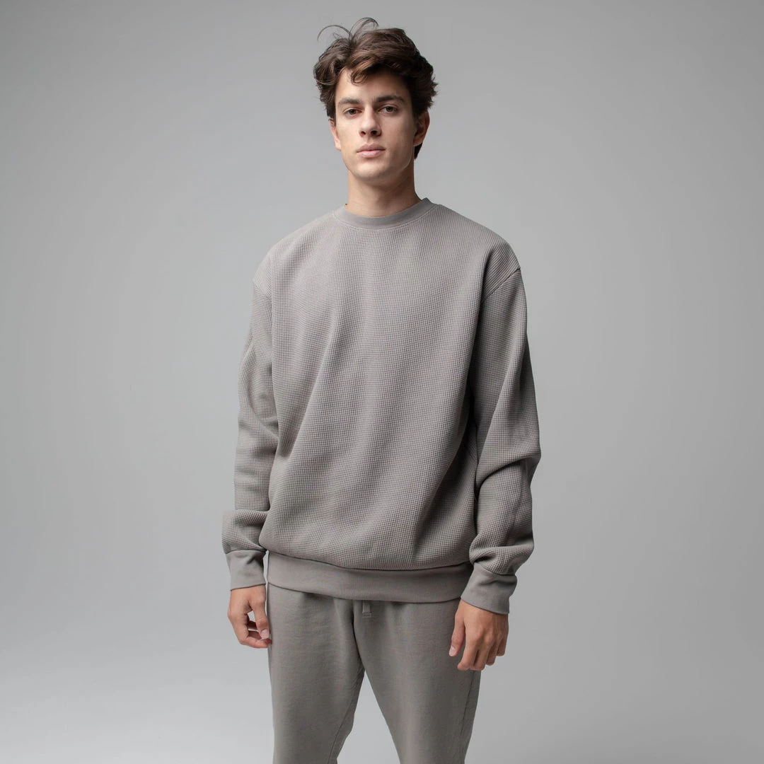 MASSIVE MENS THERMAL CREWNECK - MID CENTURY 14 MASSIVE MENS THERMAL CREWNECK - MID CENTURY