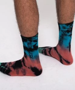 MASSIVE Accessories UNISEX VERTICAL SOCK - HIGHLIGHTER CRYSTAL WASH 7 MASSIVE Accessories UNISEX VERTICAL SOCK - HIGHLIGHTER CRYSTAL WASH