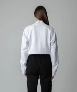 MASSIVE Hoodies WOMENS 3/4 ZIP CROPPED PULLOVER 35 MASSIVE Hoodies WOMENS 3/4 ZIP CROPPED PULLOVER