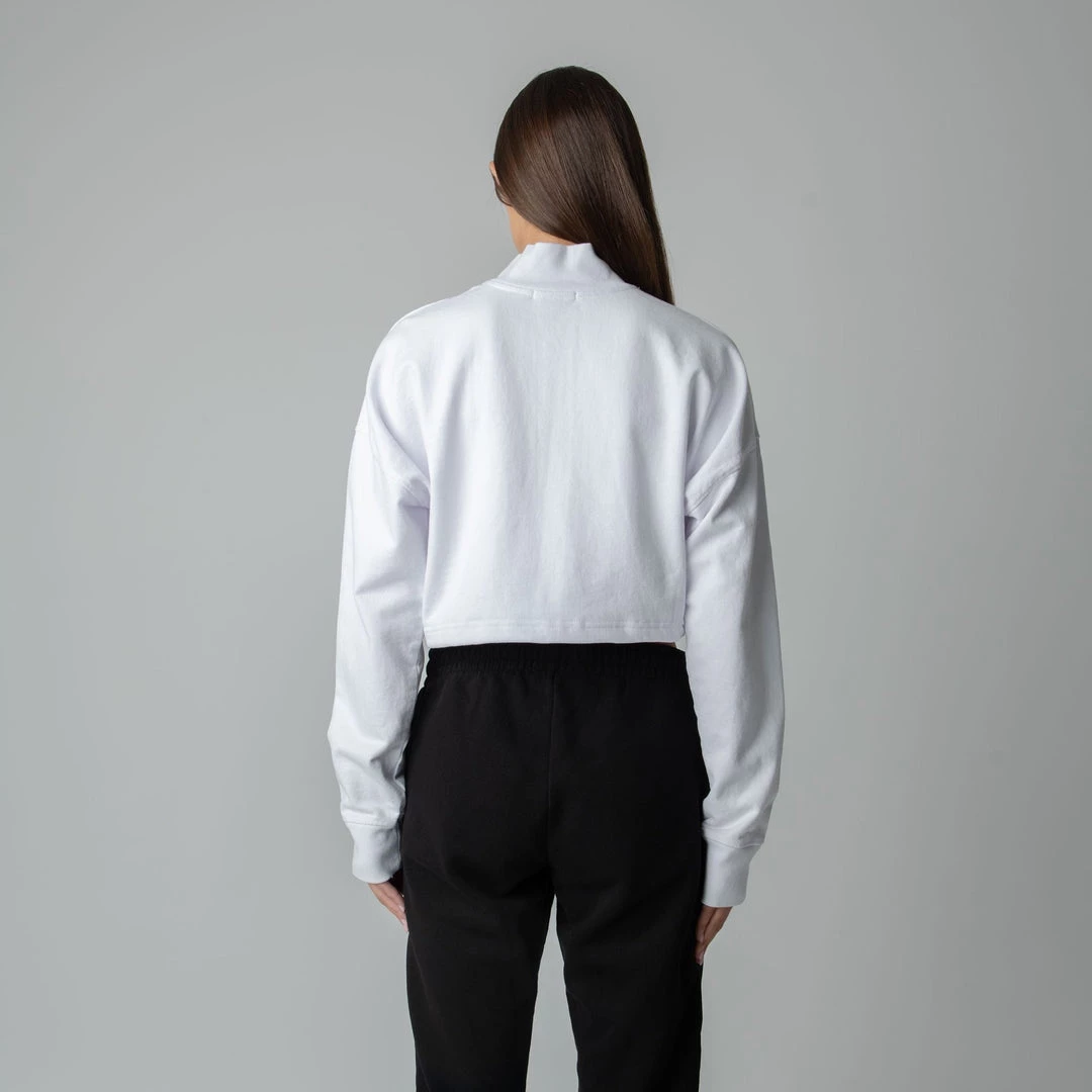 MASSIVE Hoodies WOMENS 3/4 ZIP CROPPED PULLOVER 19 MASSIVE Hoodies WOMENS 3/4 ZIP CROPPED PULLOVER